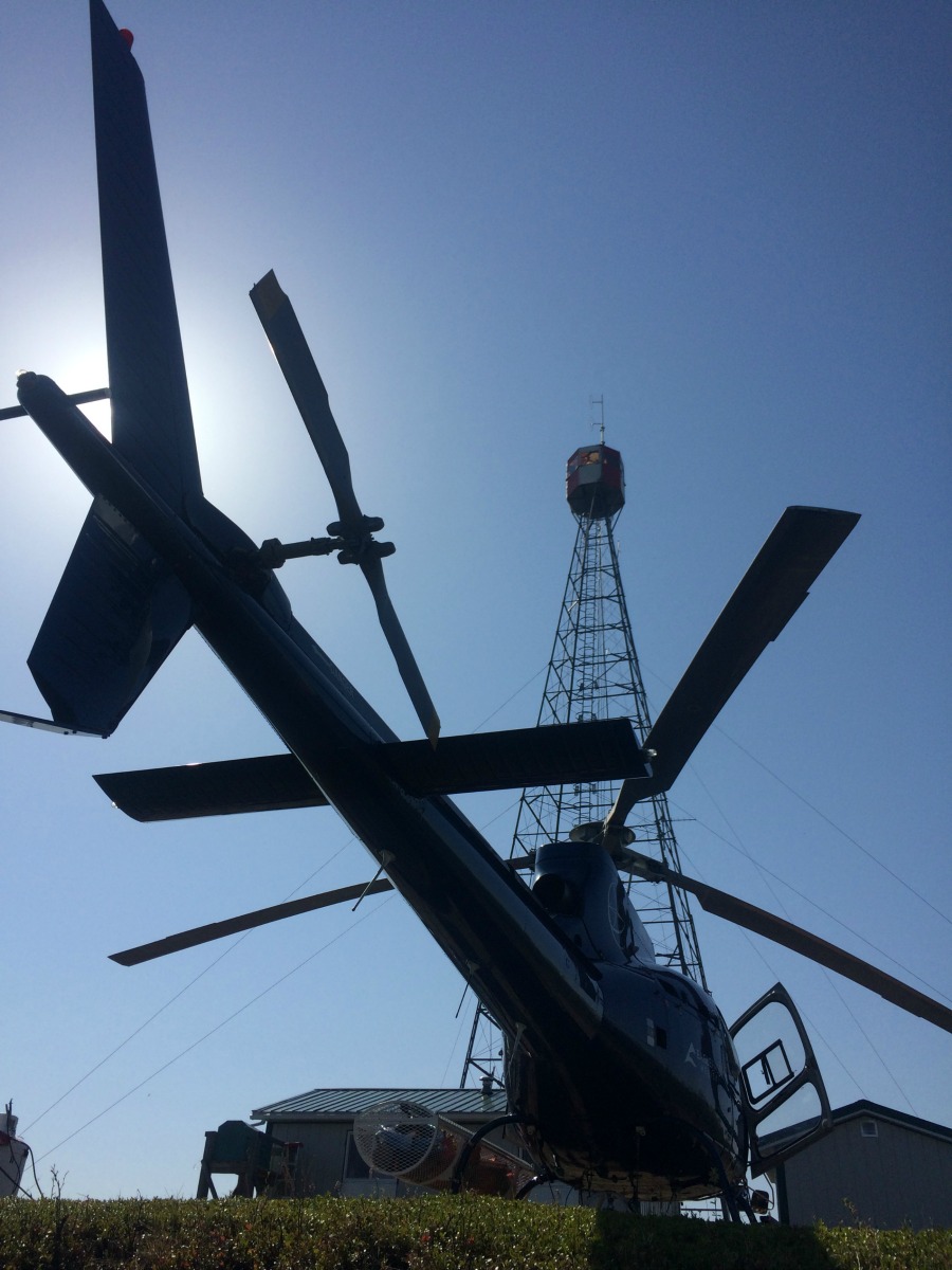 helicopter tower servicing